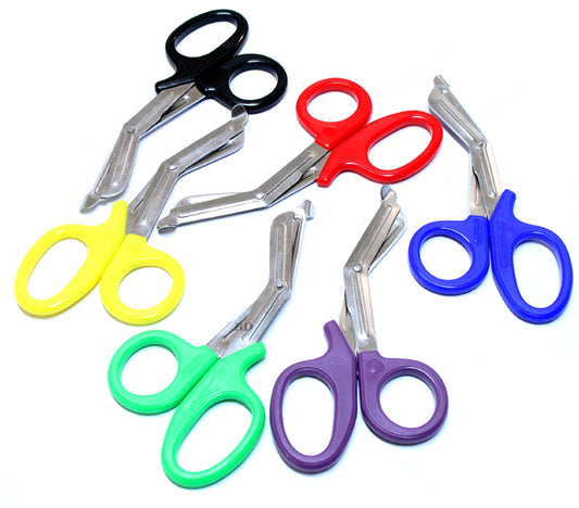 7.5" EMT Trauma Shears Purple Heavy-Duty First Aid & Rescue Scissors