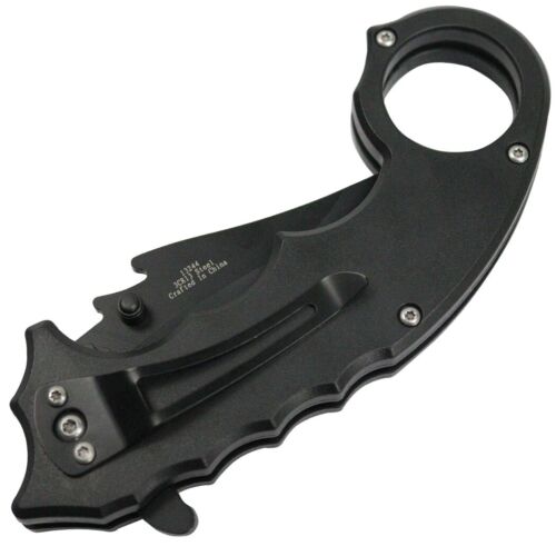 TheBoneEdge 8" Red Dragon Spring Assisted Knife 3CR13 Stainless Steel