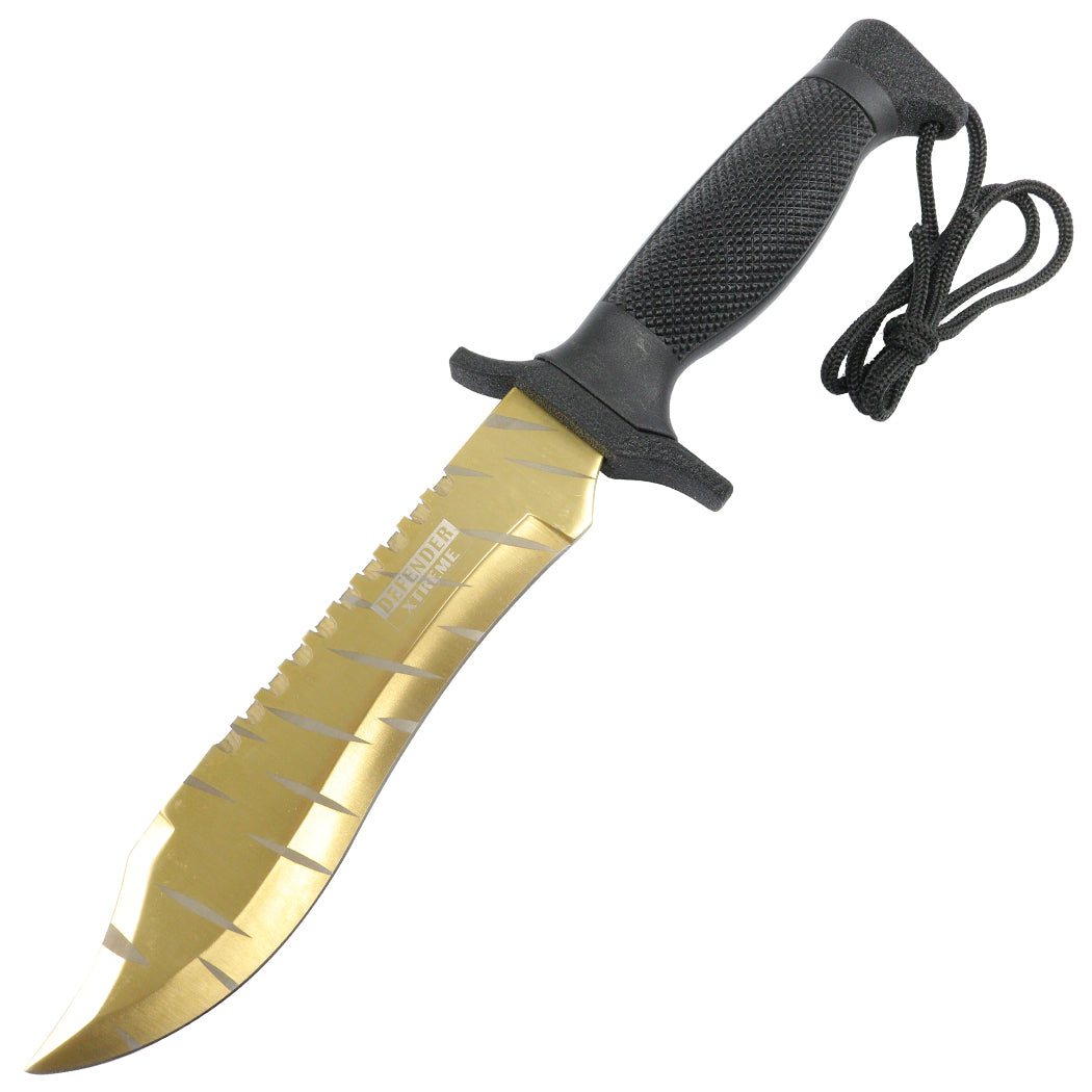 12" MILITARY SURVIVAL BOWIE HUNTING KNIFE w/ SHEATH Fixed Blade Army New