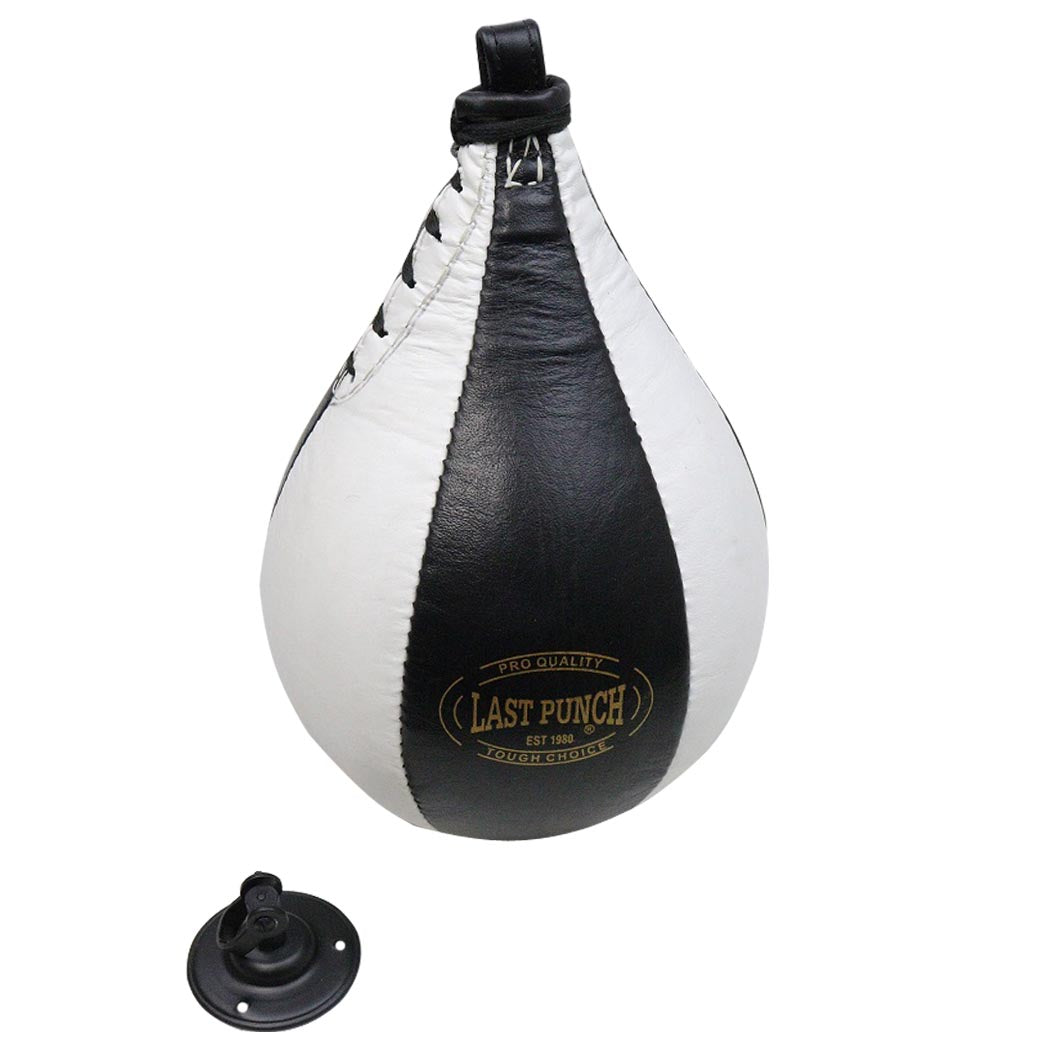 Last Punch Black & White Punching Speedball & Heavy Duty Bearing Steel Speedball Swivel