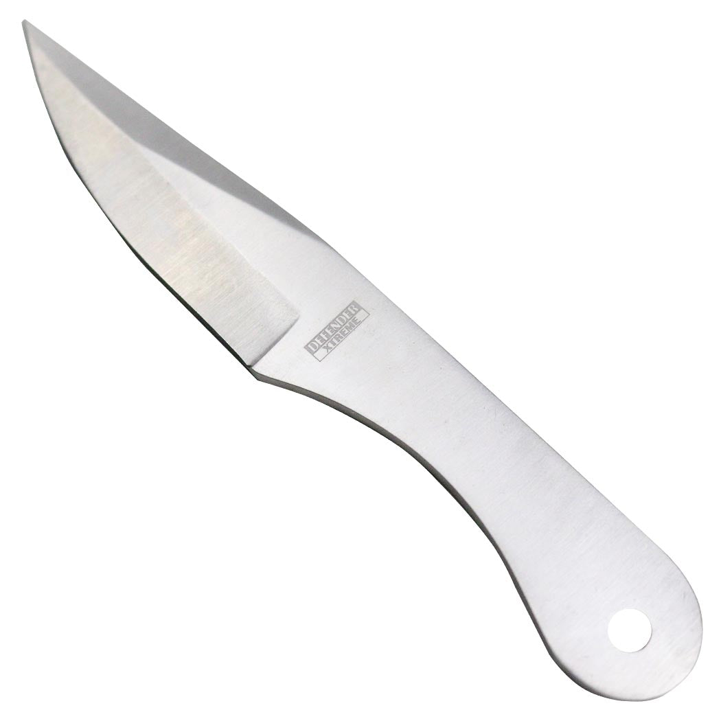 Defender 5.5" Throwing Knife 24 Pc Set Stainless Steel 4 Styles Black & Silver