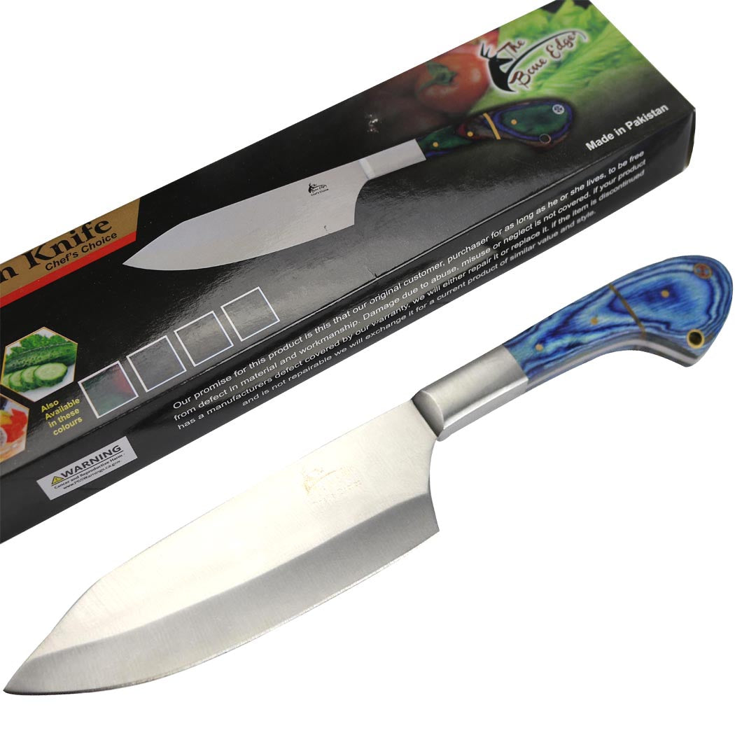 Stainless Steel 11" Chef's Knife Ultra Sharp Premium Kitchen Chef Knives Blue New