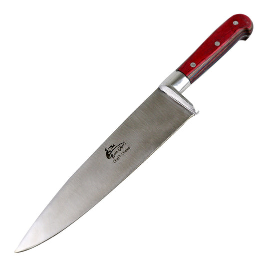 12.5" Chef Choice Cooking Kitchen Knife Stainless Steel Wood Handle