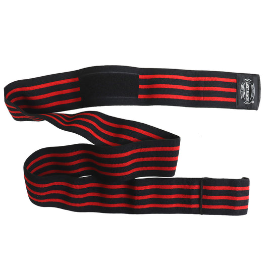 Last Punch 78" Red & Black Knee Wraps Leg Support Weight Lifting Bandage Firm Strap