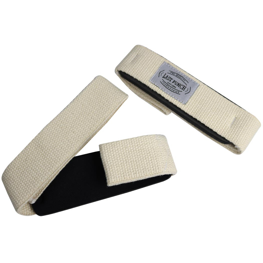 Last Punch White Weight Lifting Assist Wraps Pad Cushion Wrist Support