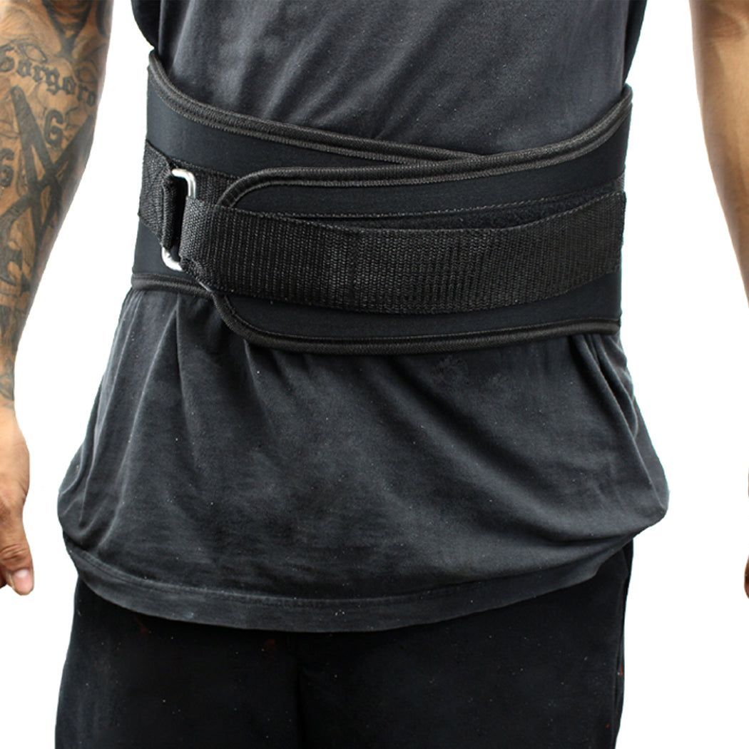 Last Punch® 6" Nylon Power Weight Lifting Belt / Back Support Belt Black