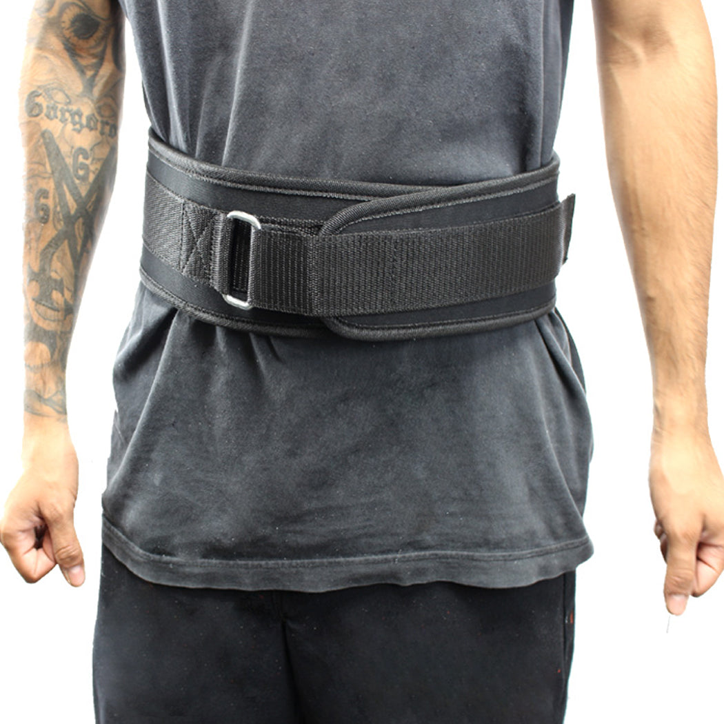 Last Punch® 4" Nylon Power Weight Lifting Belt / Back Support Belt Black