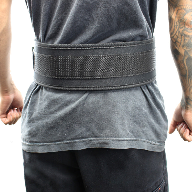 Last Punch® 4" Nylon Power Weight Lifting Belt / Back Support Belt Black
