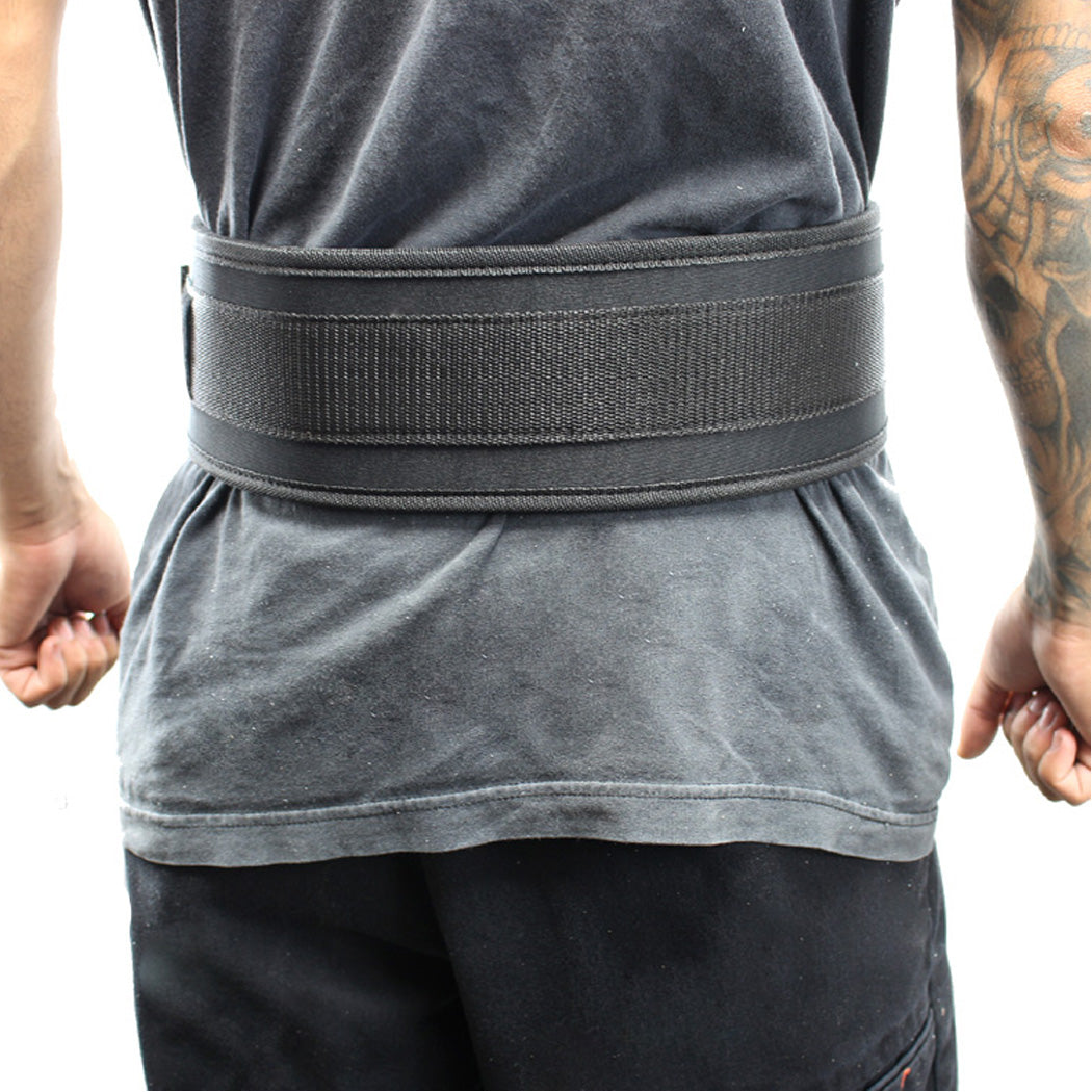 Last Punch® 4" Nylon Power Weight Lifting Belt / Back Support Belt Black