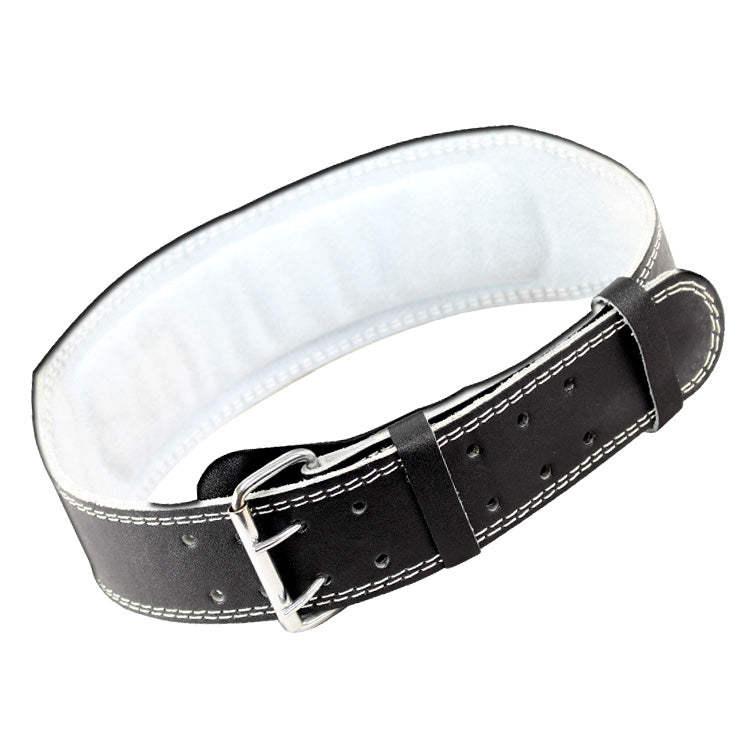 Last Punch 4" Leather Black New Weight Lifting Body Building Belt Gym Fitness