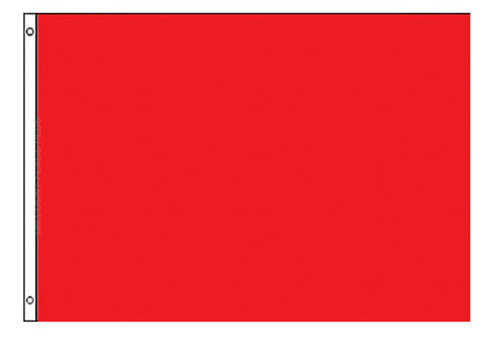 Perrini Poly Nylon 3'x5' Red Flag