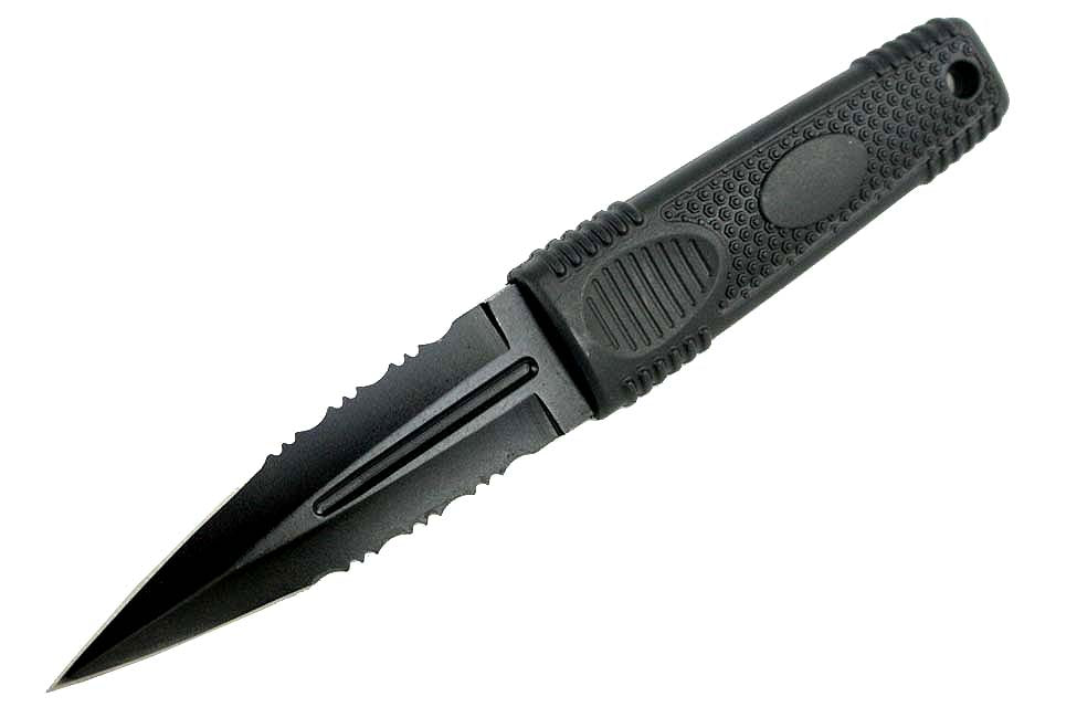 7.75" Zomb-War Black Boot Hunting Knife with Sheath