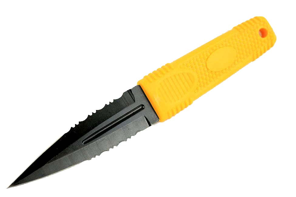 7.75" Zomb-War Orange Boot Hunting Knife with Sheath