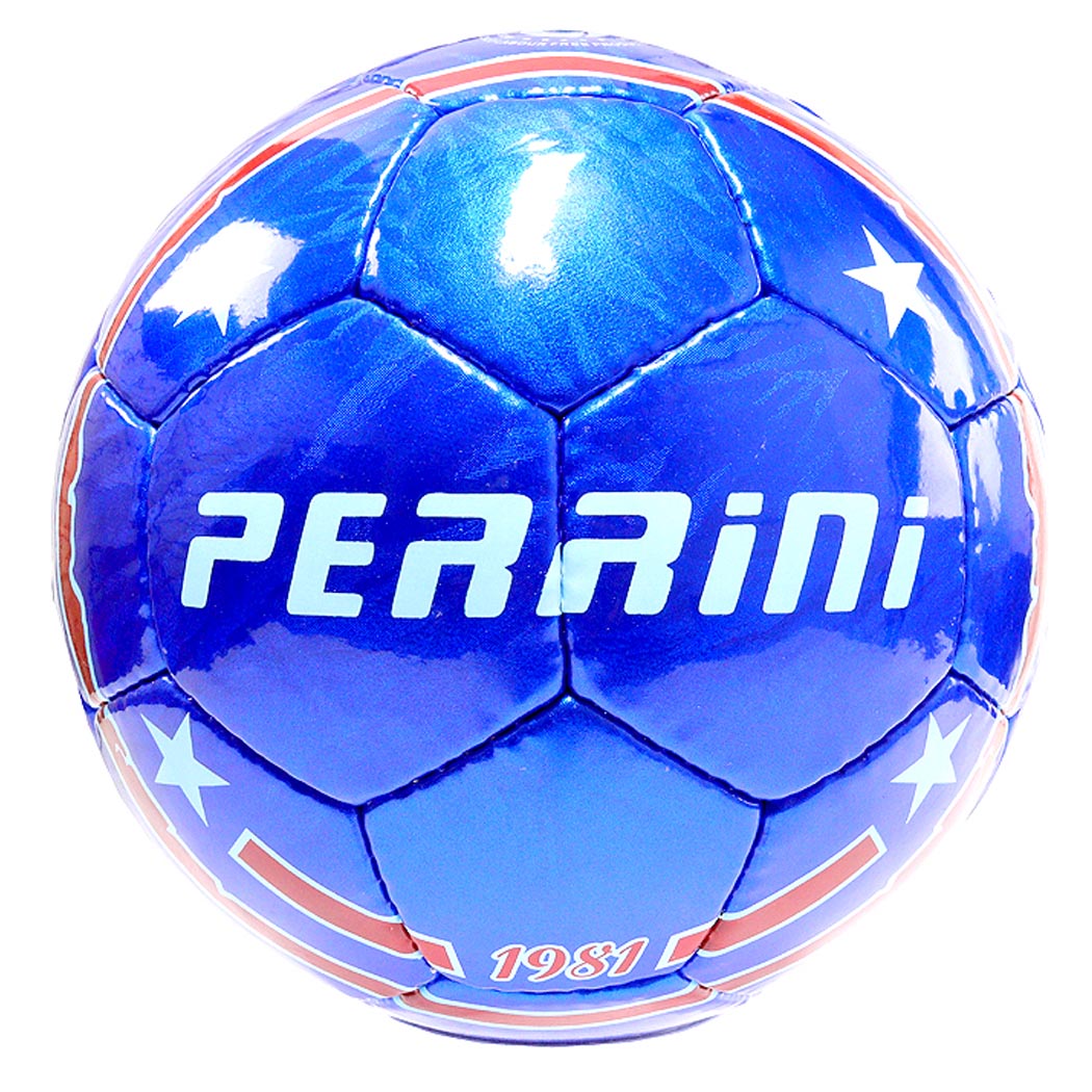 Perrini Match Ball Soccer Blue With White Stars Football Training Size 5