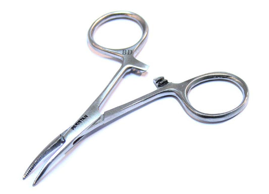 3.5" Straight Hemostat Forcep Surgical Stainless Steel Locking Clamp Tool