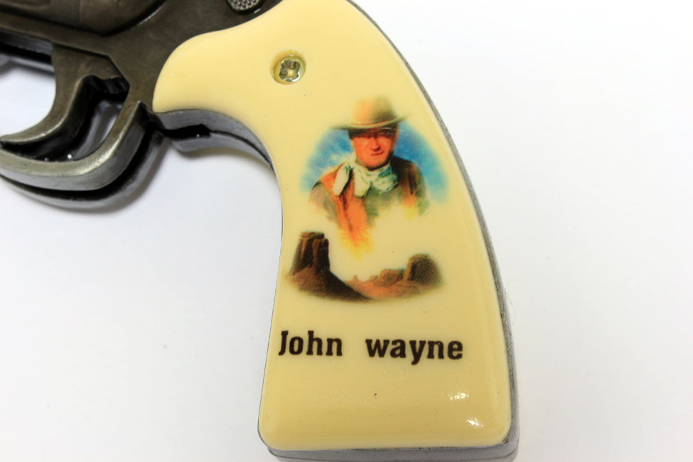 11" Pocket Knife Folding John Wayne Gift Box Gun Knife Collectible