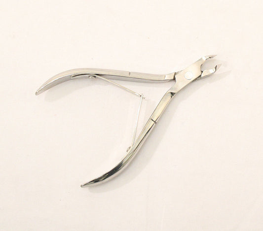 Stainless Steel Cuticle Clipper 4" Medium Jaw Nail Nipper with Spring