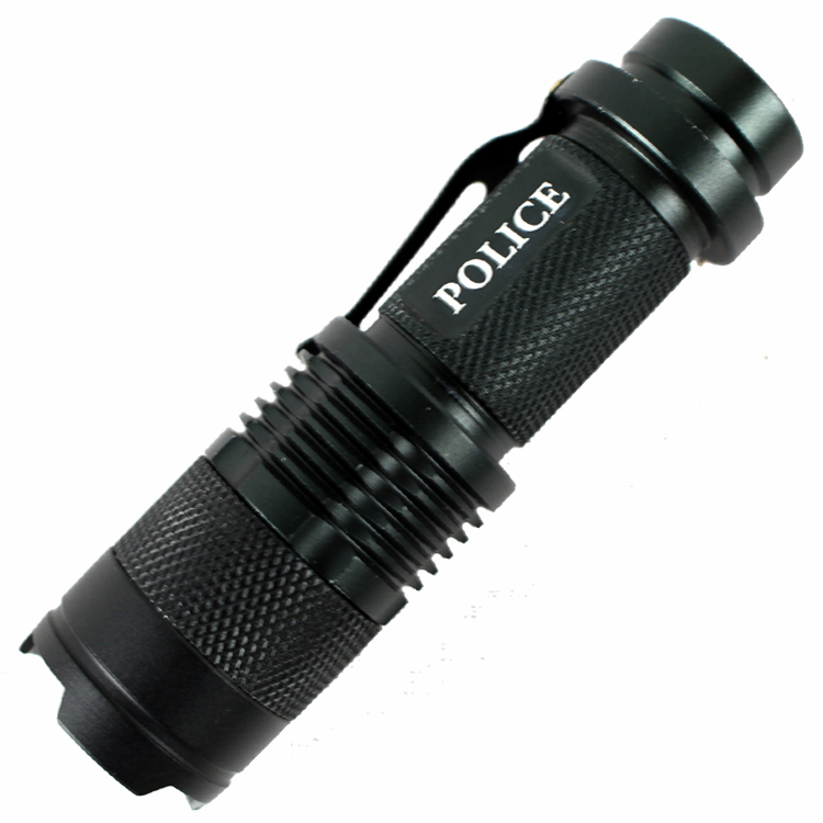 Perrini High Powered 350 Lumens Tactical Super Bright Outdoor Black Mini Flashlight