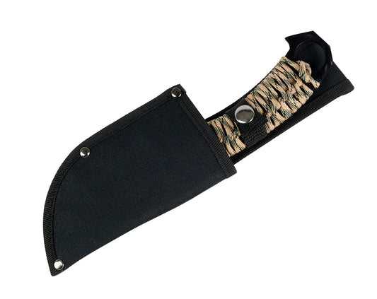 10.5" Defender Xtreme Hunting Knife Full Tang with Camo Nylon Wrapped Handle