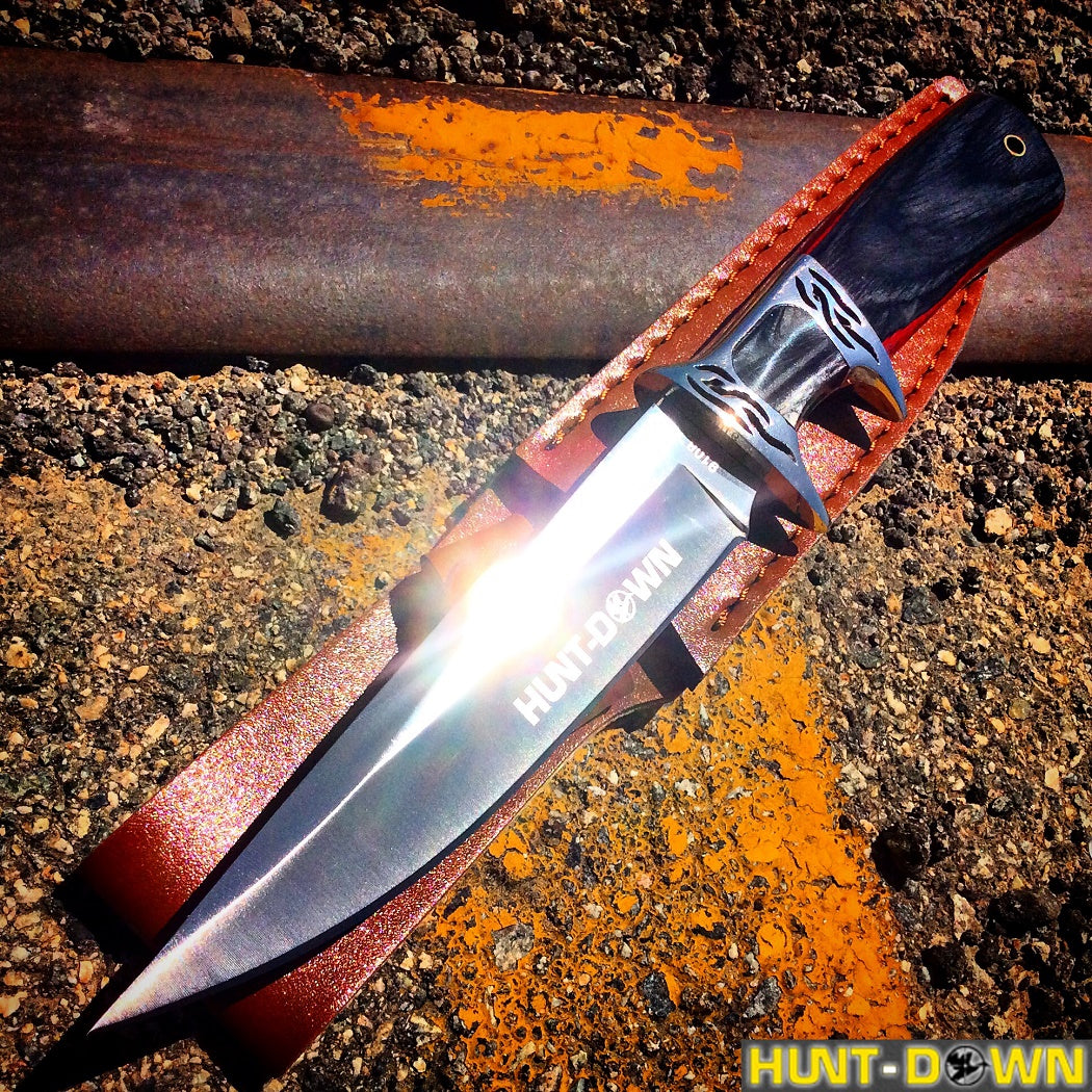 10" Hunt-Down Fixed Blade Knife with Sheath
