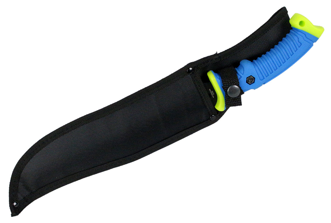 16" Fixed Blade Hunting Knife Straight Camping Outdoor Knives Tactical Green /Sheath