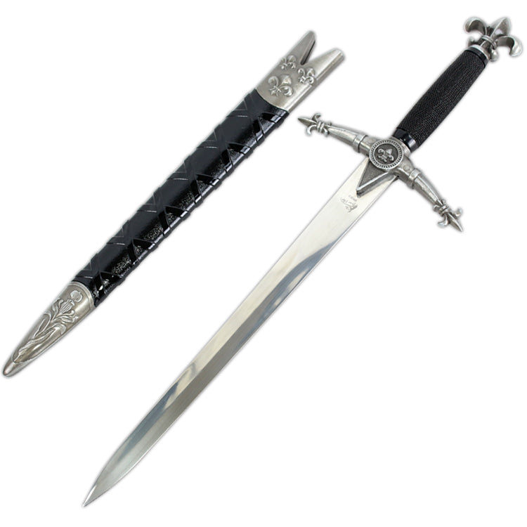 18" Steel Assassin Collectible Style Dagger W/ Scabbard Collectors Fantasy Sword