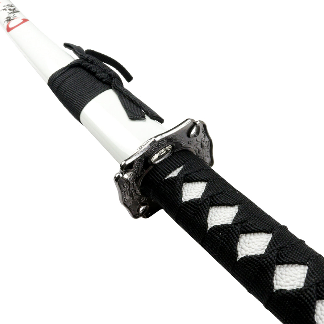 3pc White Dragon Samurai Sword Set Katana Deluxe Swords with Stand New