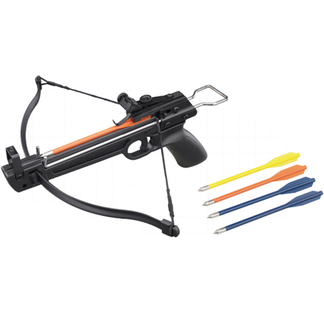 50lbs Mini Pistol Small Hunting Compact Crossbow Fiber Glass Cross bow with 5 Arrow