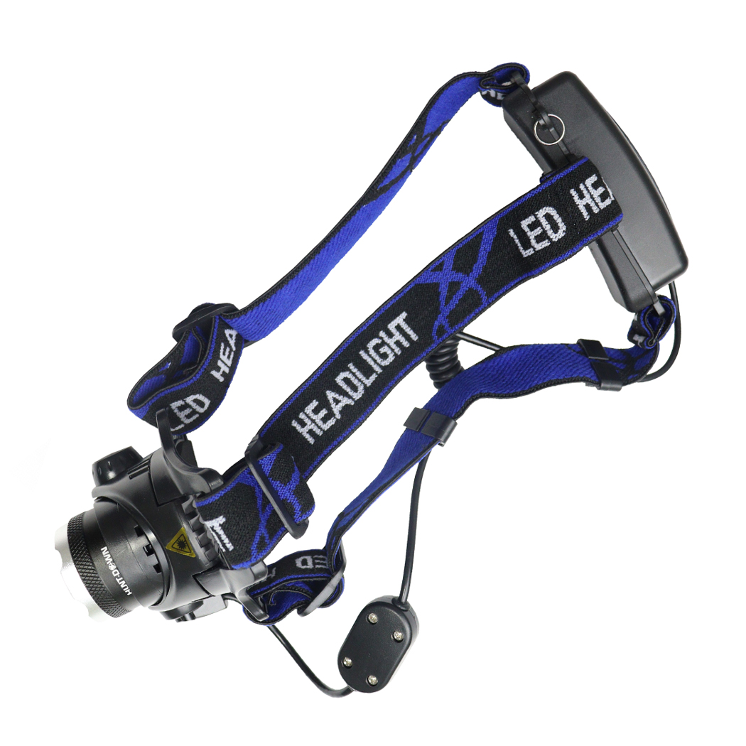 Hunt-Down High Powered 400 Lumens Zoom Adjustable Headlamp For Camping Hiking Outdoor