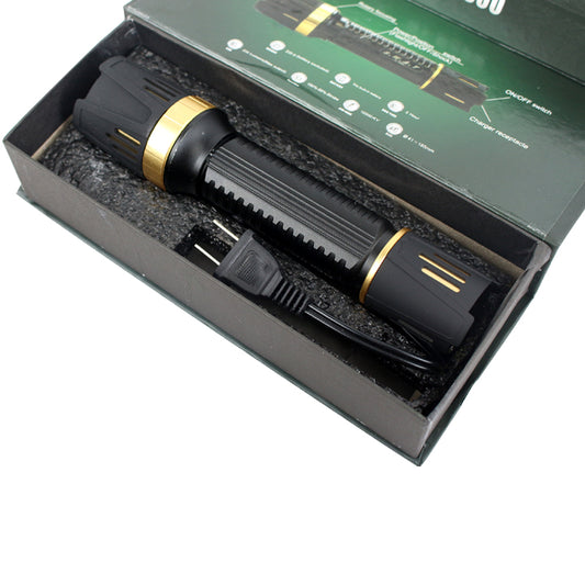 Defender-Xtreme Black Multifunction 230 Lumens Stun Gun with Battery and Charger
