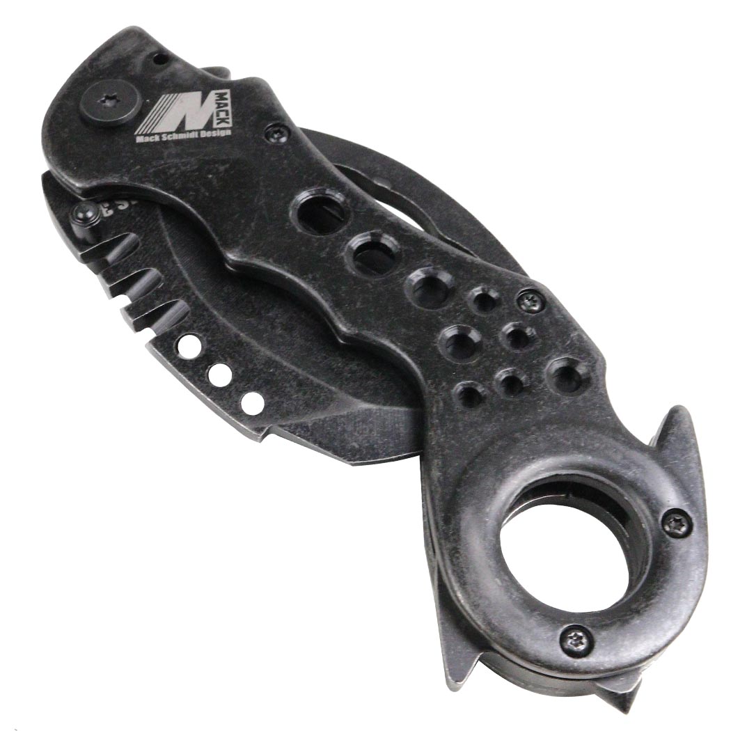 7.5" All Steel Heavy Duty Tactical Karambit Claw Spring Assisted Pocket Knife