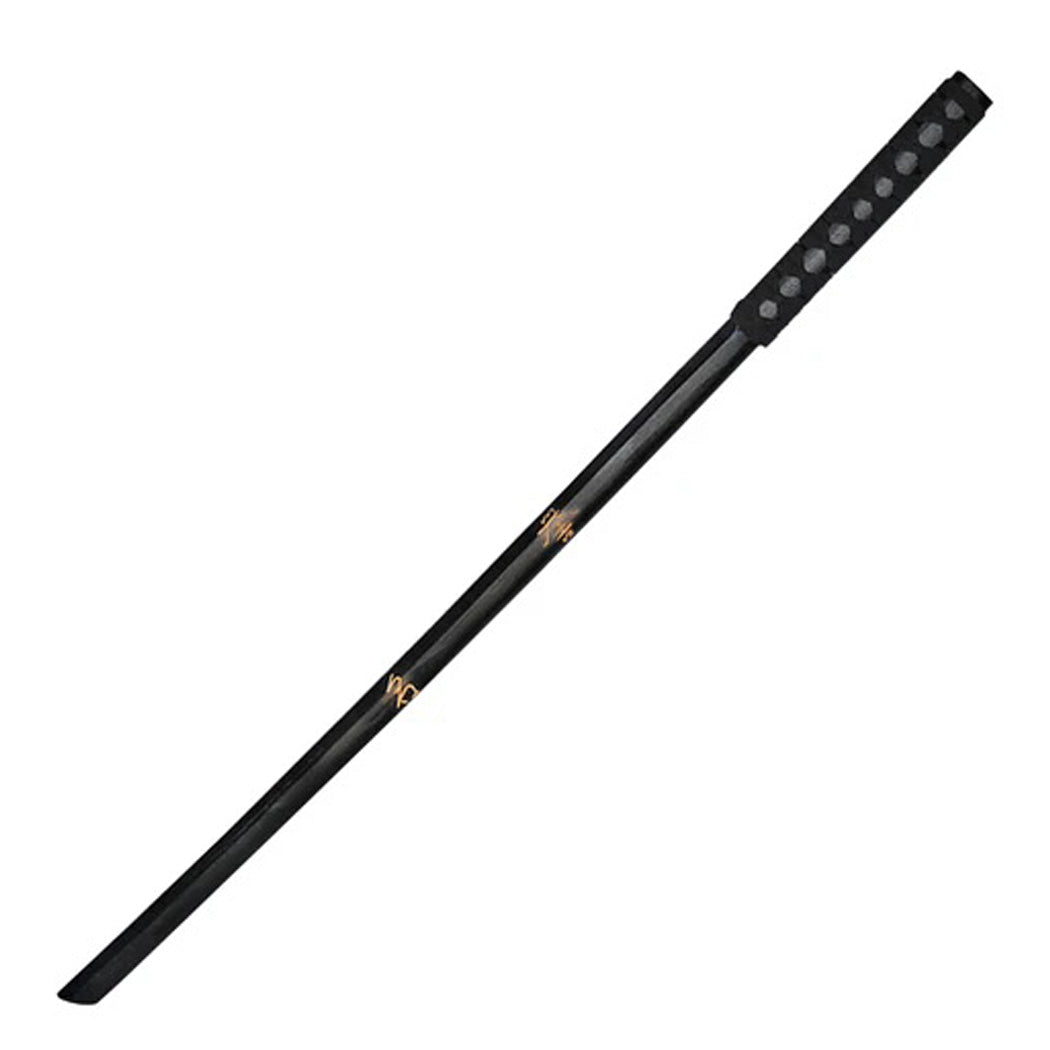 38" Smooth Black Wood Honor Bokken Replica Collectible Training Katana Sword With Black Cord Wrapped Handle