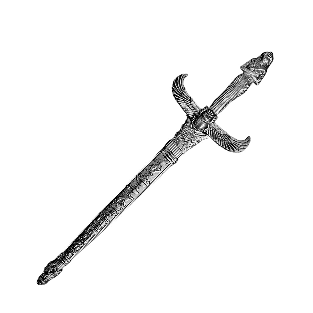 17" Egyptian Pharaoh Style Stainless Steel Kris Blade Fantasy Dagger With scabbard