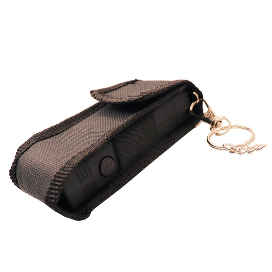 Police Stun Gun 3 million Volt Rechargeable LED Flashlight & Holster Protection Black