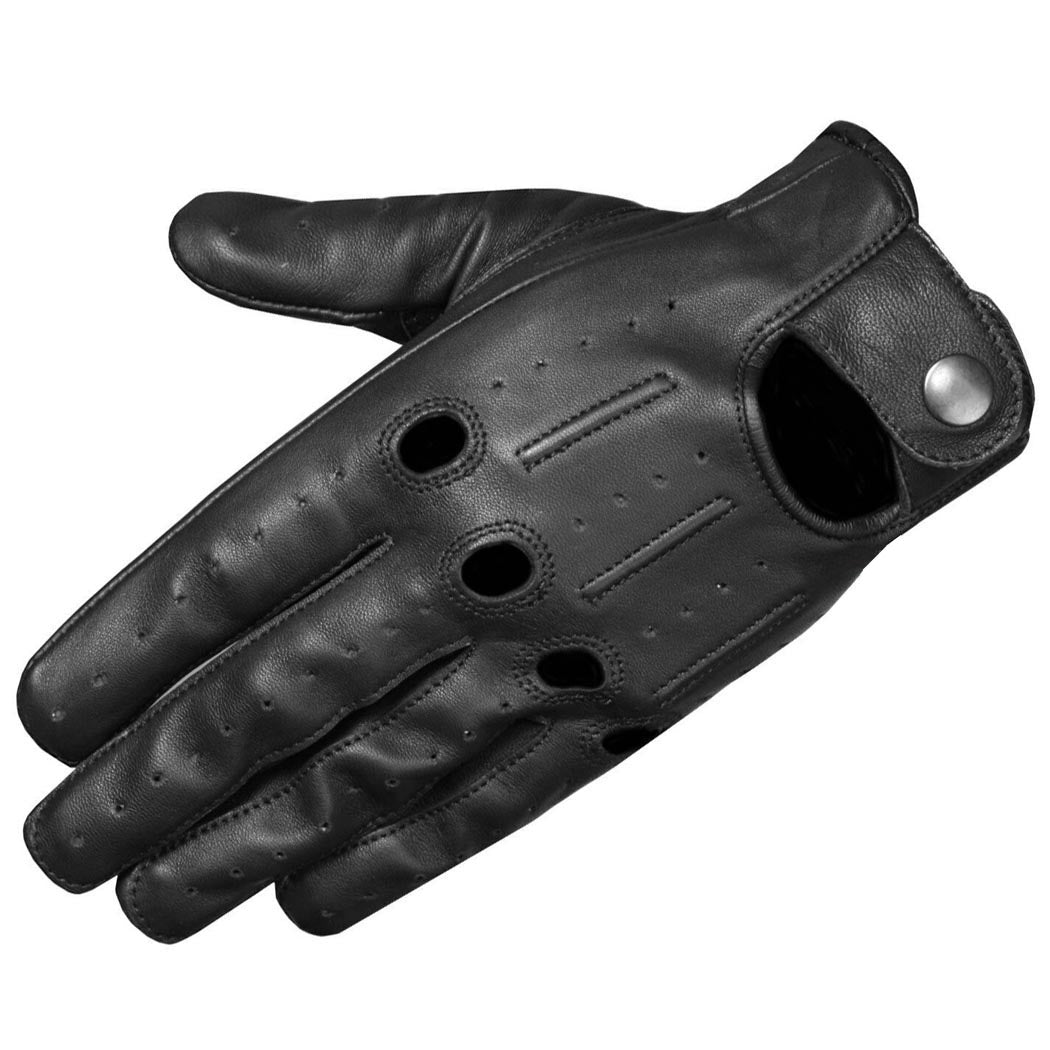 Perrini Classic Soft Aniline Leather Driving Gloves Genuine Lambskin Ventilated