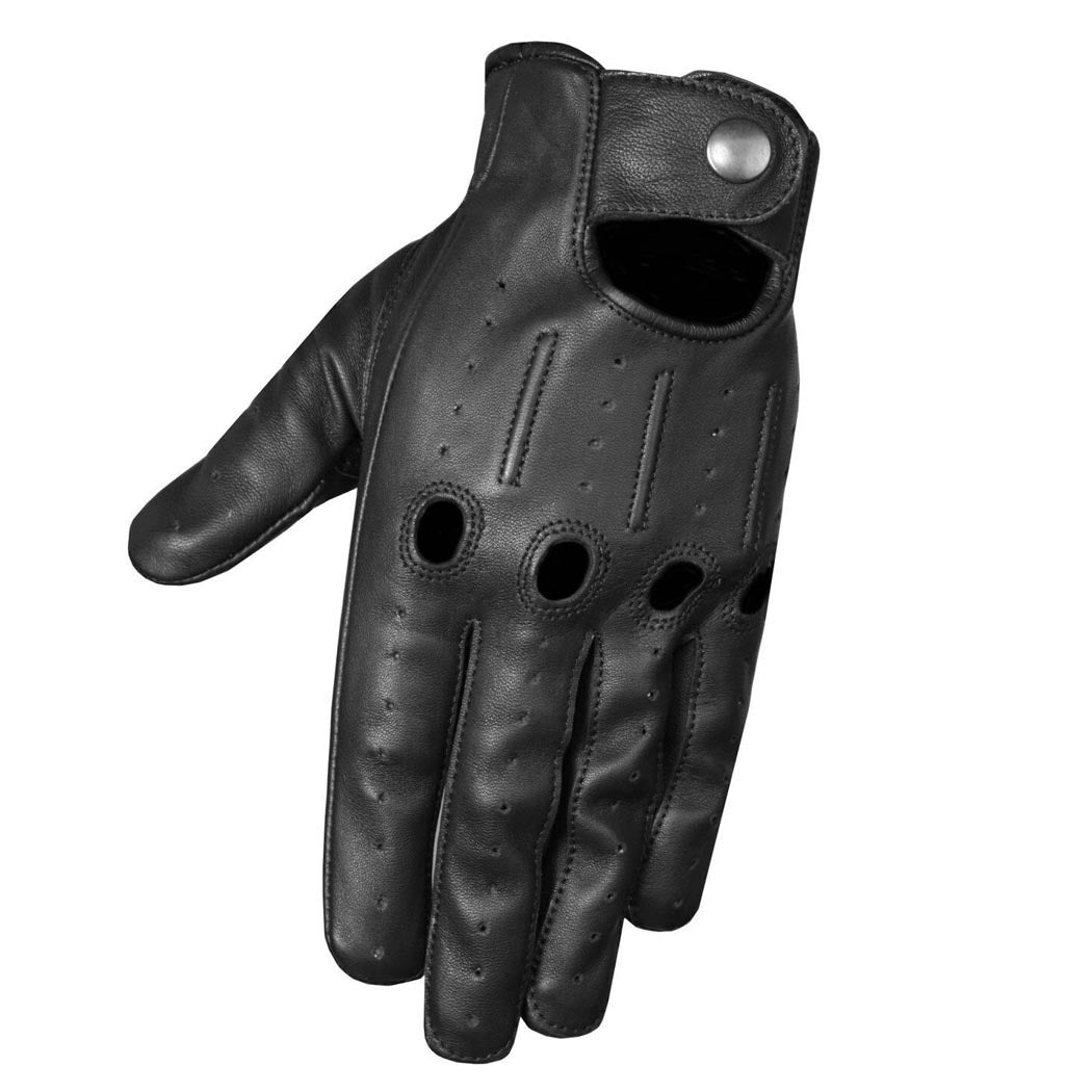 Perrini Classic Soft Aniline Leather Driving Gloves Genuine Lambskin Ventilated