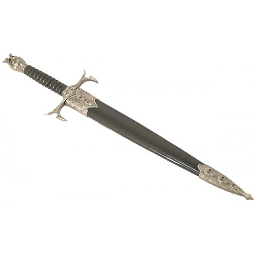 13" Stainless Steel Skull Headed Dagger with Sheath