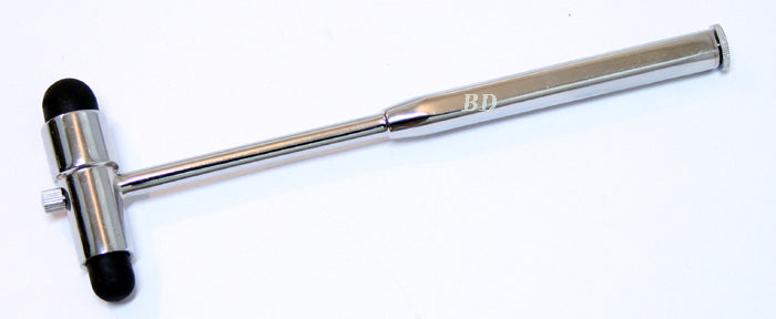 7" Buck Neurological Reflex Hammer - Rubber Tips, Point & Brush