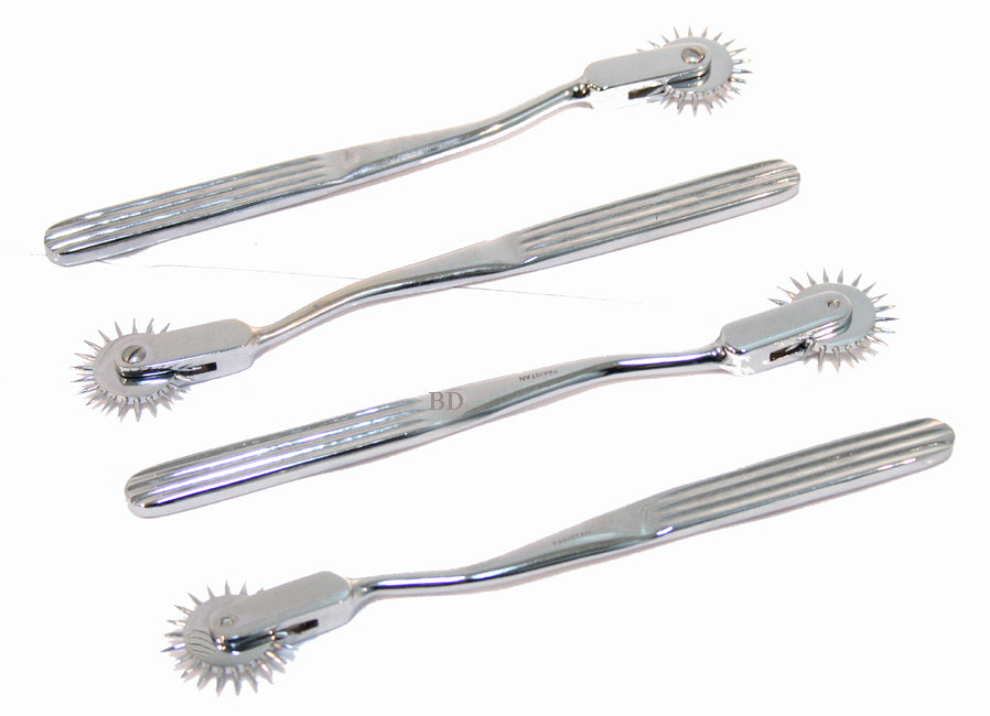 4 Pc Set of 7" Neurological Wartenberg Diagnostic Pinwheel Chrome Plated