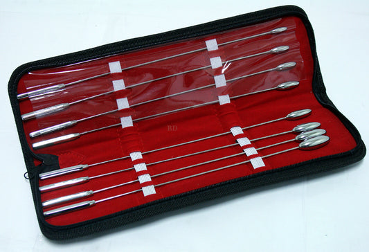 Bakes Rosebud 8 Pcs Urethral Dilators Set 6mm to 13mm Stainless Steel