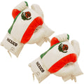 Mexico Flag 16 Oz Boxing Gloves 2 Pairs Vinyl Leather Gloves Practice Training
