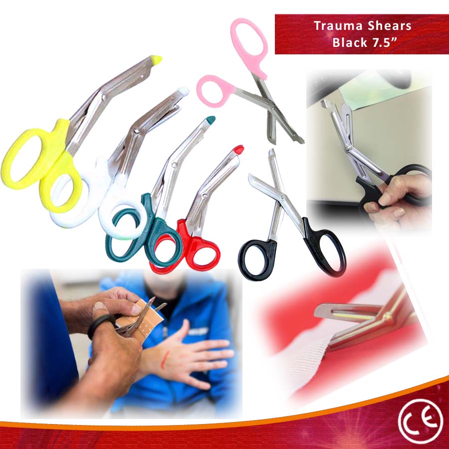 7.5"" EMT Trauma Shears Pink Color Heavy-Duty First Aid & Rescue Scissors