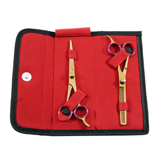 Professional Hair Cutting Razor Edge Barber & Thinning Scissors 2 pc Set