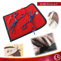 6.5" Blue Razor Edge & Thinning Scissors 2Pcs Set  Professional Shears