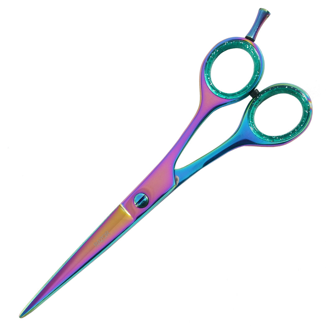 6.5" Multi Color Razor Edge Barber Scissors  Pro Hair Cutting Tool