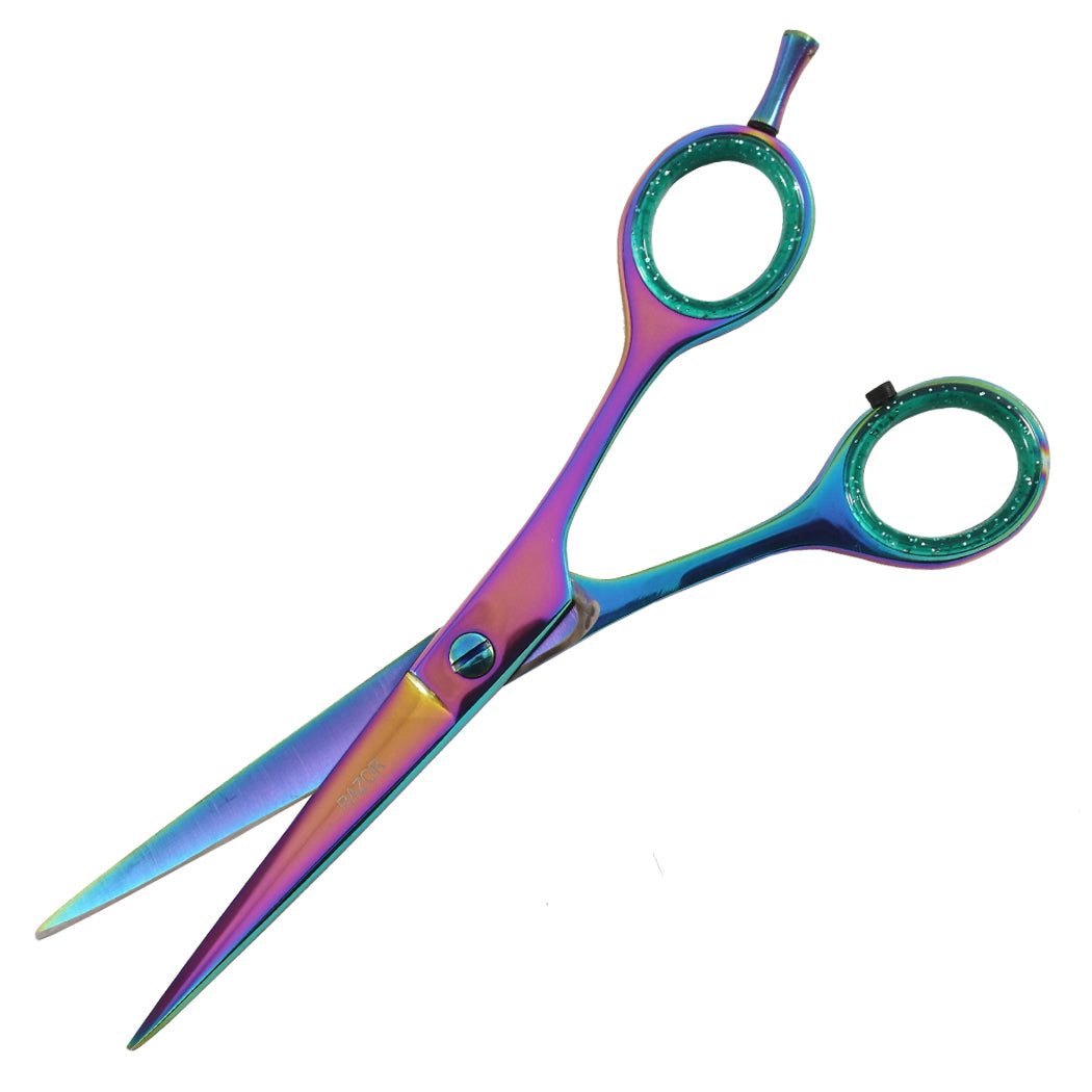 6.5" Multi Color Razor Edge Barber Scissors  Pro Hair Cutting Tool