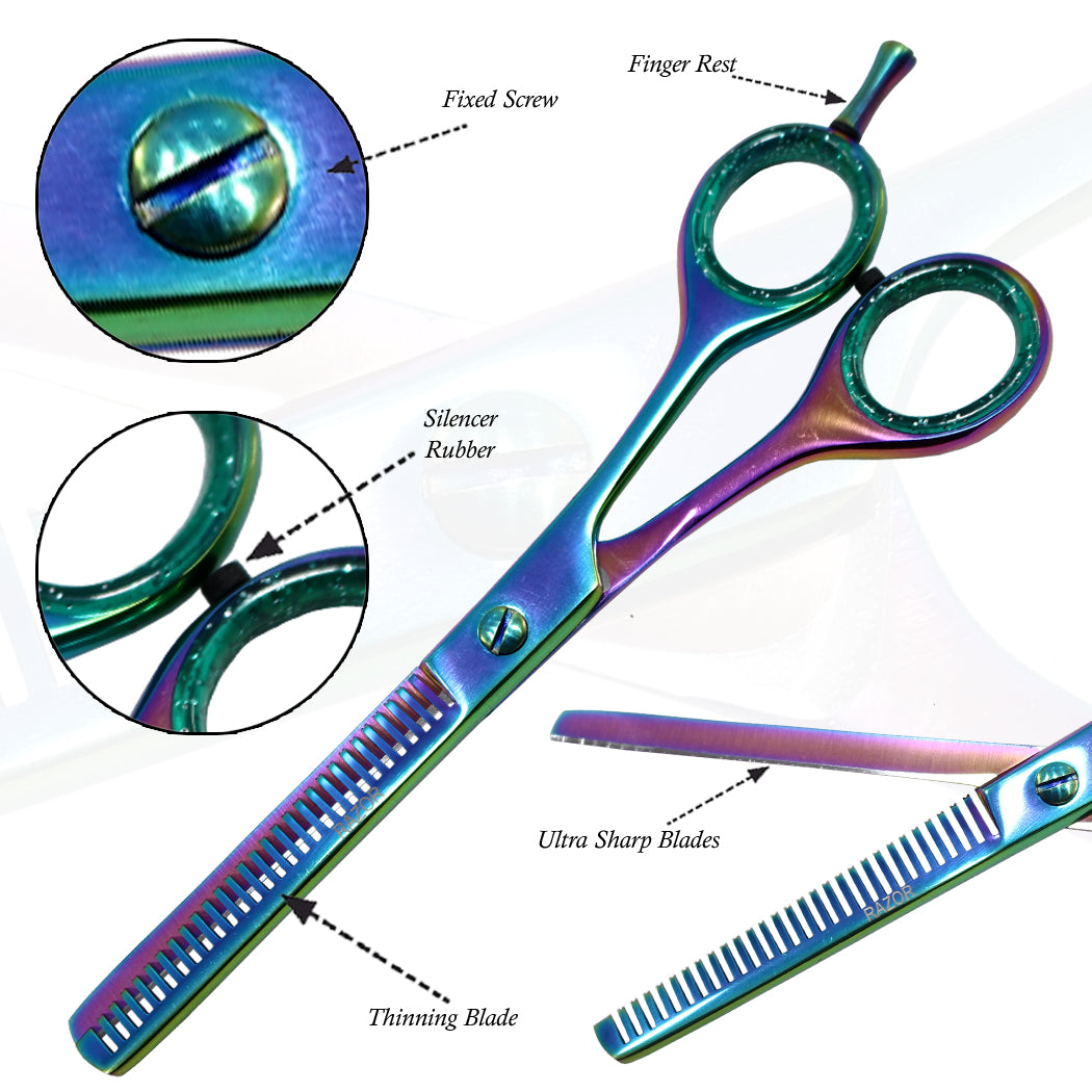 6.5" Hair Thinning Scissors  Razor Edge Professional Cutting Shears