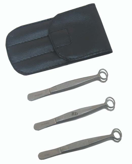 3 Pcs Micro Eye Prince Trachoma Forceps  Surgical Ophthalmic Kit Set