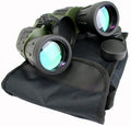 60x50 Perrini Day / Night Prism Black and Green Military Binoculars with Pouch