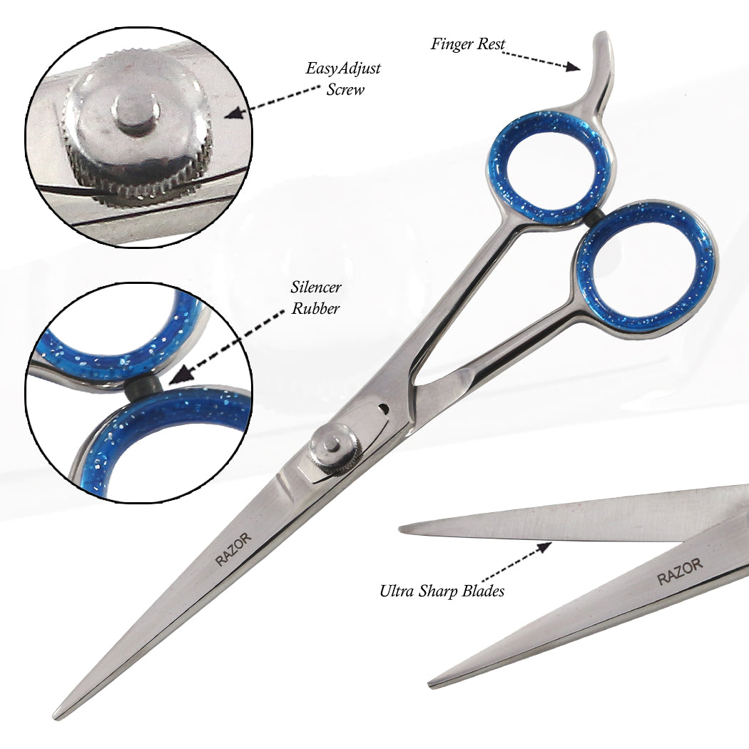 6.5" Razor Edge Hair Cutting Scissors Pro Salon Shears Stainless